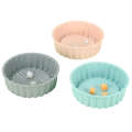 3PC Silicone Cake Pan Multi-Functional Round High Temperature Resistant DIY Baking Mold Easy Install. 