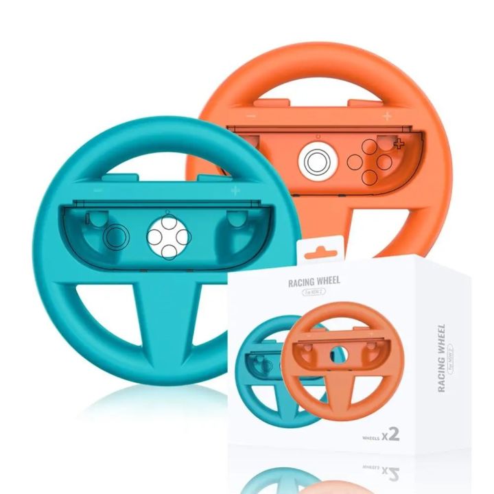 2pcs For Nintendo Switch 2 Steering Wheel Handle Controller Gaming ...
