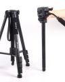 JMARY KP-2599 Professional 2-in-1 Camera Tripod & Monopod Stand | Hydraulic Fluid Head for Smooth Video | 360° Panoramic Shooting | Heavy Duty Aluminum Alloy for DSLR, Mirrorless & Mobile Phones. 