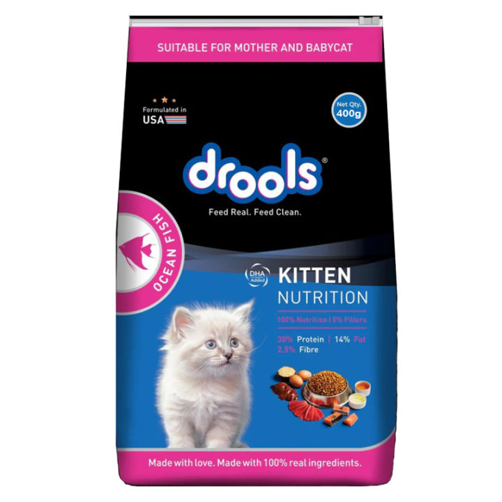 Drools Kitten Ocean Fish Dry Cat Food - 400Gm