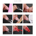 120Pcs Poly Nail Gel Nail Dual Forms Finger Extension UV Builder Nail Tips Tools. 