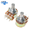 Wenefang 5PCS WH148 B1K B2K B5K B10K B20K B50K B100K B500K 6 Pin Shaft 15mm High Quality Amplifier Dual Stereo Potentiometer 10K 1K 5K 50K 100K 1M Ohm. 