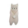 Durable Canvas Cartoon Cat Coin Purse Lightweight Zipper Closure Zippered Mini Wallet Snap Button Anti Loss Portable Wallet Bag Daily Use. 