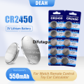 Difutagui CR2450 CR 2450 3V 550mAh Lithium Battery For Electric Toy Calculator 【2025 Version】 Watch Scale DL2450 BR2450 LM2450 KCR5029 Button Coin Cell. 