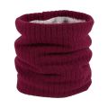 Unisex Outdoor Accessories Knitted Thick Double-Layer Windproof Fleece Lined Scarf Circle Loop Scarves Neck Warmer Winter Neck Gaiter. 
