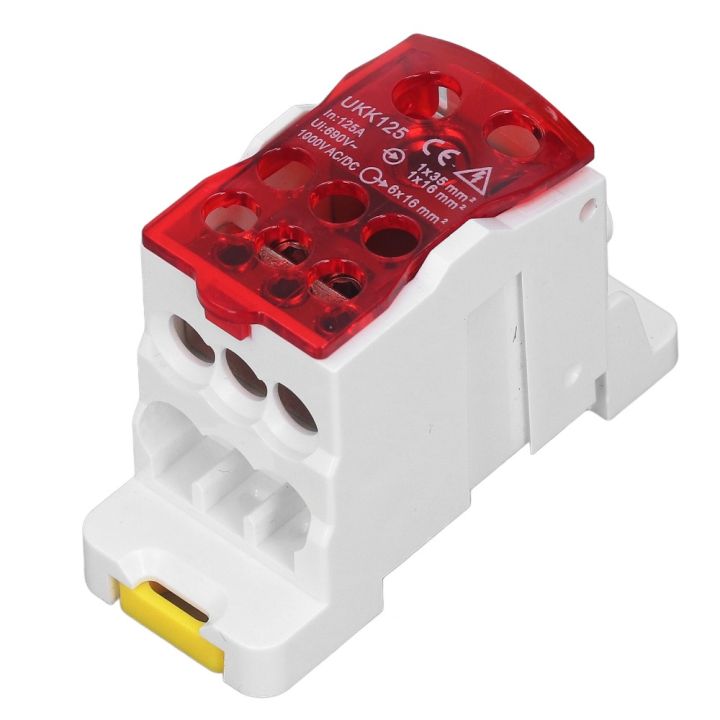 Red Train Network Box Durable Red Rail Distribution Box 690V 125A PA66 Retardant Universal ...