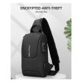 MARK RYDEN waterproof USB chest bag for men. 