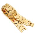 Health Care Stainless Steel Acupoint Massage Hematite Energy Healing Magnetic Therapy Bracelet Detachable Bangle. 