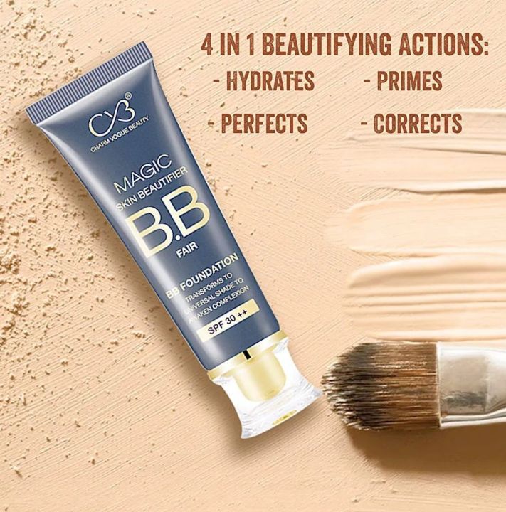 CVB%20Magic%20Skin%20Beautifier%20BB%20Fair%20Cream%20for%20Complexion%20Enhancer,%20BB%20Foundation%20for%20Face%20Make-up,%20Skin%20Hydration%20with%20SPF%2030%20++,%2050ml%20-%20Image%202