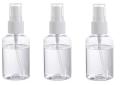 Inditradition Refillable Spray Empty Plastic Bottle  Mist Spray Bottle  For Home Office Car Travel Cleaning (Transparent, Pack of 1) (50 ML). 