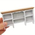 High Quality Wooden 1:12 Dollhouse Storage Cabinet Simulation Doll House Furniture Wall Hanging Cabinet Mini Display Shelves Kids Toys. 