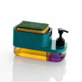 3 in 1 Soap Pump Dispenser, Dish Soap Liquid Dispenser Sponge Holder Dish Soap Pump Dispenser for Kitchen Sink Countertop Kitchen Bathroom (3 in 1). 