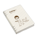 Cute A5/B5 Loose-leaf Notebook Puppy Detachable Binder Notebook Horizontal Line 60 Sheets/120 Pages Note Book Student Office Stationery. 