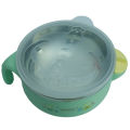 Stainless Steel Hot Water Injectable Baby Feeding Bowl with Handles & Spoon. 
