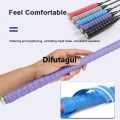Difutagui Badminton Racket Tape Hand Glue Flat Embossed Fishing Rod Grip New style Sweat Absorbent Non Slip Sweatband Overgrip Pembalut Raket. 