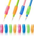 4pcs/bag Colorful Silicone Pen Holder Baby Practice Writing Tool Correction Device Fish Pencil Grip Writing Aid Grip Stationery. 