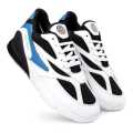 Bacca Bucci Urban Retro White/Sky Blue Sneakers for Men. 