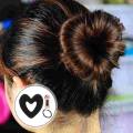Hair Bun Maker- Heart Shaped Donut Bun Maker Hair Donut Sock Bun Form Mini Hair Doughnut Shaper Hair Bobby Pins. 