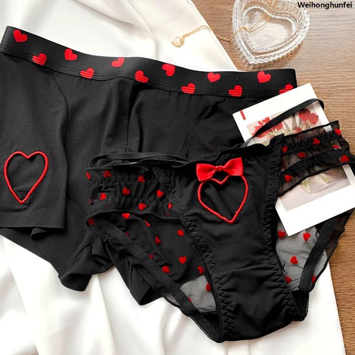 WeihonghunfeiSales%20promotion%20New%20Heart%20Printed%20Couple%20Underwear%20Women%20Men%20Low%20Waist%20Briefs%20Breathable%20Boxer%20Panties%20Boyfriend%20Girlfriend%20Lingerie%20-%20Image%203