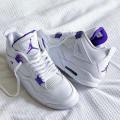 Jordan 4 With Logo Mettalic High Top Sneakers Shoes For Men By Sneakers Point. 