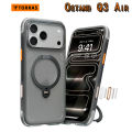 TORRAS Q3 Air Ostand for iPhone 17 16 15 Pro Max, new airbag drop-proof magnetic protective cover, camera button full coverage. 