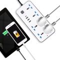 Multi-Functional Power Strip, 2500W with USB Fast Charging & Surge Protection. 