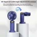 Portable Mini 5 Gears Wind Speed Rechargeable 90° Fold Cooling Handheld Electric Fan Student Dormitory Outdoor Small Fans. 