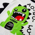 betop children's clothing korean dinosaur summer kids short sleeve t-shirt cartoon pattern boy top half. 