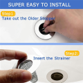 4PCS Bathroom Sink Drain Strainers for 1.2-1.6Inch Drain Hole, 1Inch Small Conical Stainless Steel Bathtub Drain Cover Easy Install. 