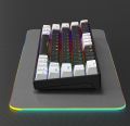 Zifriend KA646 64 Keys Blue Switch Wired Detachable RGB Mechanical Gaming Keyboard. 