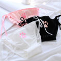 Low Waist Bikini Panties Thong Panties Soft Cotton Cute Claw Invisible Breathable Women Lovely Underwear Ladies Underpants. 