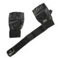 Vixen Xing Black Half Sports Gym Gloves-Black. 