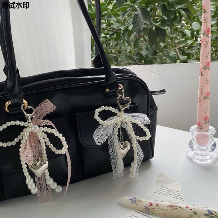 Country%20Y2K%20Beauty%20Car%20Keychain%20Han%20Sweet%20Pearl%20Bow%20Ladies%20Keychain%202025%E6%96%B0%E5%93%81%EF%BC%8CJinnikaiji%20Heart%20Shaped%20Lace%20Pendant%20Bag%20Pendant%20Accessories%202025%20New%20Gifts%20-%20Image%203