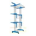 National Kitchenware Heavy Stainless Steel Pipe Movable Cloth Drying Rack Stand 6 Feet. 