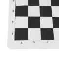 Toys Black And White Portable Chess Board 43CM 51CM PU Leather Soft Tournament Chess Board For Children's Educational Games JUE. 