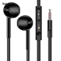 Sutuiying EARDECO Flat Wire Sport Phone Earbuds Mp3 In Wired Earpiece Bargain price Stereo Earphones Headset with Bass for Phone Xiaomi. 