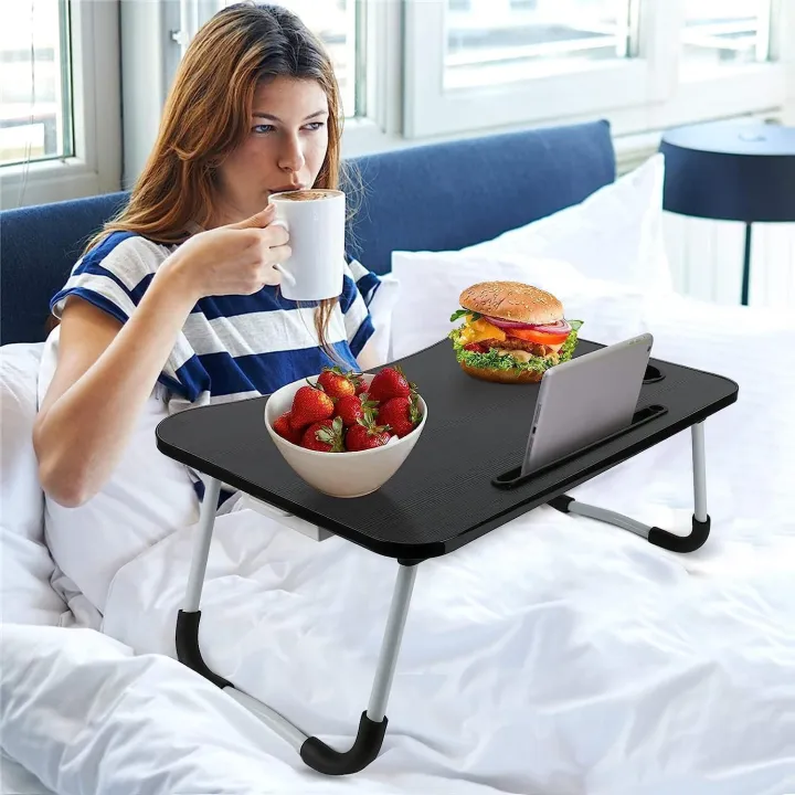 Foldable%20And%20Portable%20Multi-Purpose%20Laptop%20Table%20Stand/Study%20Table/Bed%20Table/Ergonomic%20&%20Rounded%20Edges/Non-Slip%20Legs/Engineered%20Wood/Color%20-%20Image%203