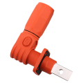 Battery Box Terminal Connector 200A Detachable Quick Plug Terminal Flame Retardant IP67 Single Core 200A Orange. 