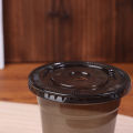 10Pcs Disposable Cold Drink Cup Black With Lid 330ML PET U-Shaped Cup Latte Iced Coffee Milk-Tea Pack Takeaway Cup 92 Caliber Kengding. 