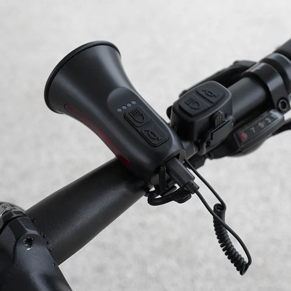 SuperRide Electric Bike Horn Rechargeable Electric Bike Bell with