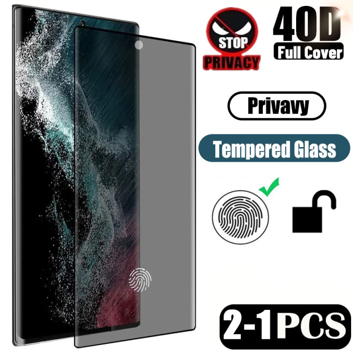 Privacy Tempered Glass For Samsung Galaxy S24 S23 S22 Ultra Anti