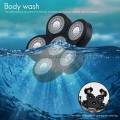 fasdaga 2x Men's Electric Shaver Heads Electric Blade Replacement 6 Blades Shaver Replacement Bald As Shown. 