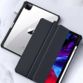 Clear Cover iPad Pro 12.9 Inch Tablet Leather Smart Flip Case Cover Black Color. 