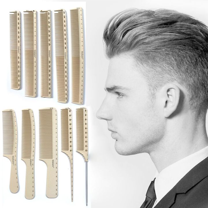 Men Women Hairdressing Salon Ruler Comb Barber Comb Clear Scale Styling Combs Laser