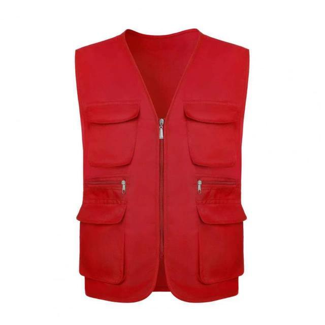 Vest breathable mesh thin multi vest essential [product good men's wear, fishing, mountaineering, outdoor men's] outdoor pocket trend casual