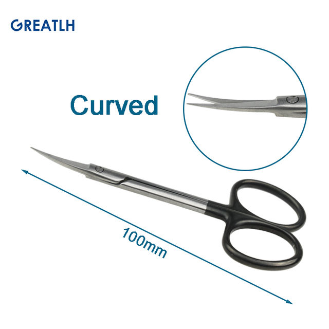 NEW%20%E3%80%90Innovative%20design%E3%80%9110cm%20Two%20Types%20Stainless%20Steel%20Cut%20Tissue%20Scissors%20Curved%20Straight%20Surgical%20Scissors%20Black%20Handle%20Autoclavable%20-%20Image%202