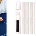 20Pcs DIY Tool Erasable Tailor's Chalk Invisible Needlework Replaceable Refills High Temperature Disappear Painting Powder Tailor Cutting Cloth Tailor's Marker for Sewing Accessories. 