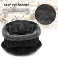 Unisex Woolen Beanie Cap Plus Muffler Scarf Set For Men Women Girl Boy. 