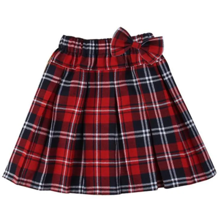 Red%20Plaid%20Skirt%20Girls%20Plaid%20Skirt%20Kids%20Short%20Sleeve%20Shirt%20Medium%20Big%20Kids%20Korean%20Pleated%20Skirt%20S04%20-%20Image%205