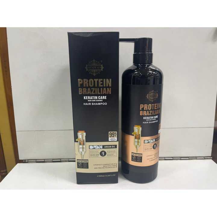 Heniways Protein Brazilian Keratin Care Shampoo 900ml